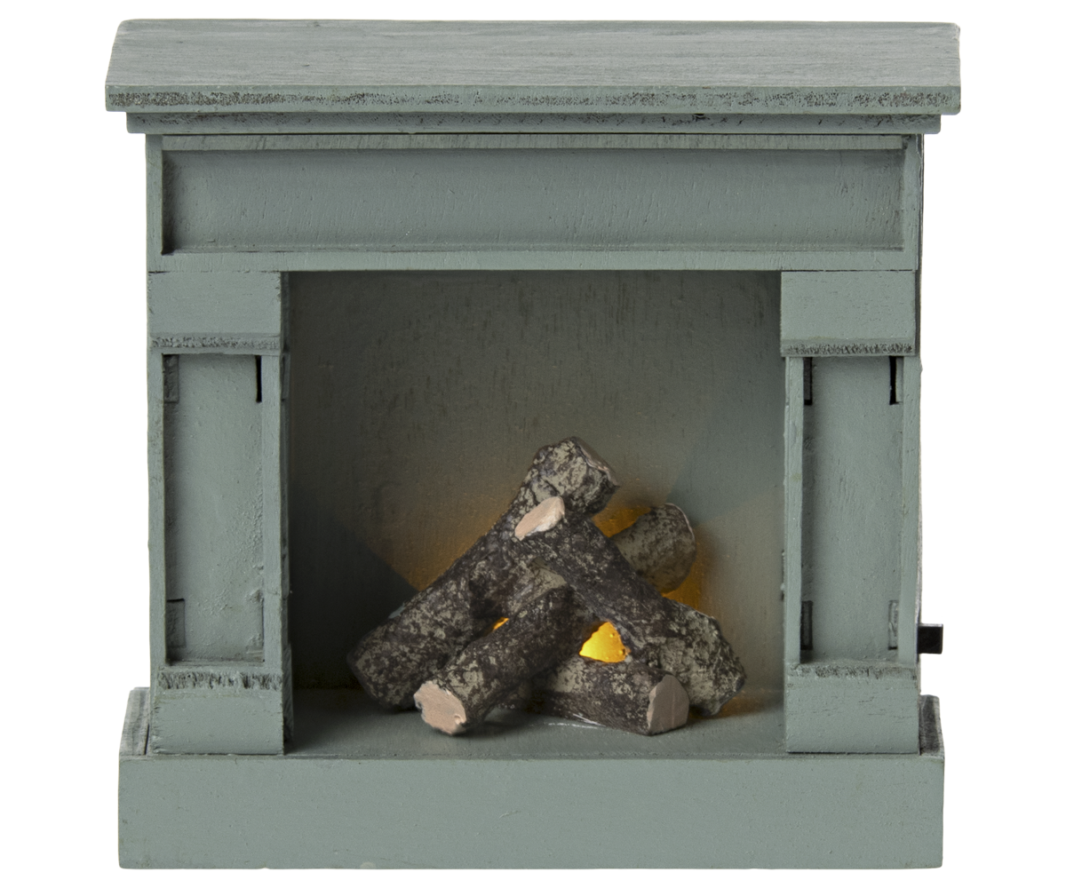 Fireplace, Mouse - Blue