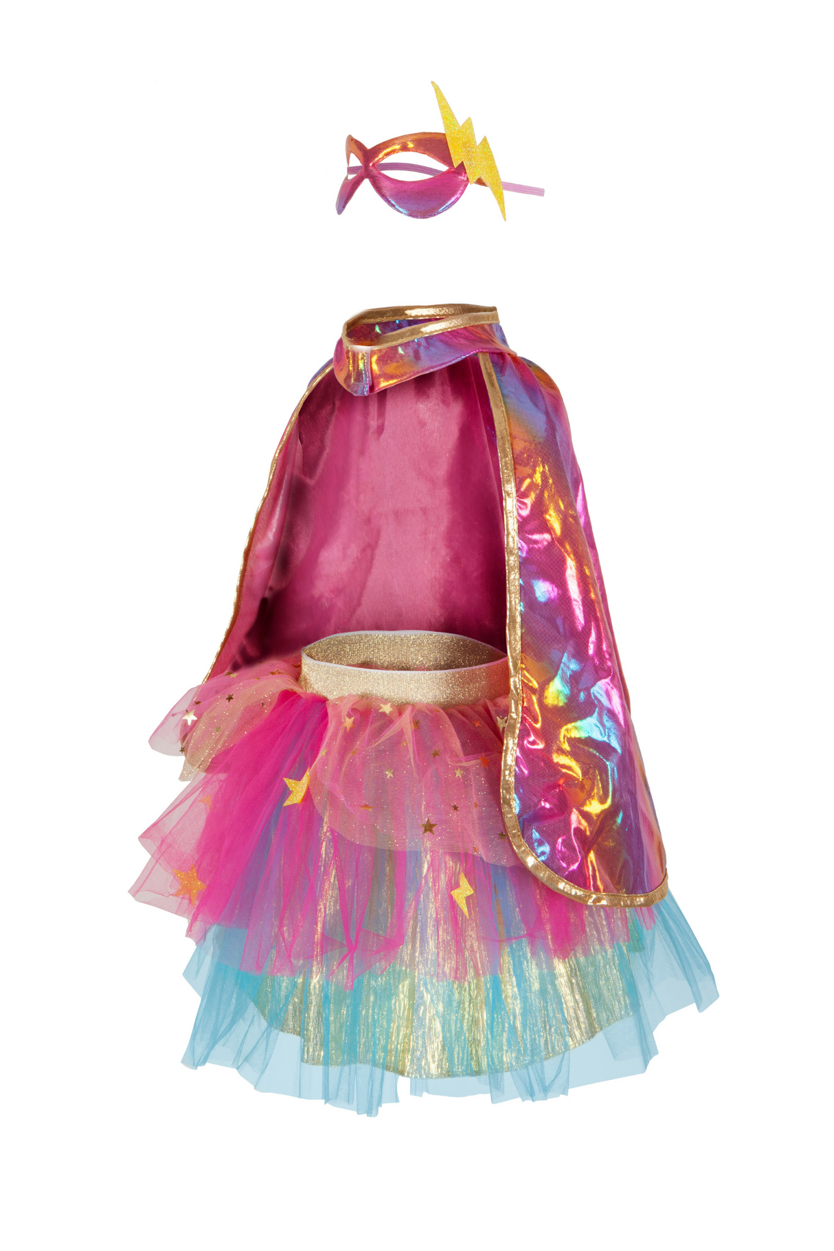 Super-duper Tutu/Cape/Mask - Pink & Gold