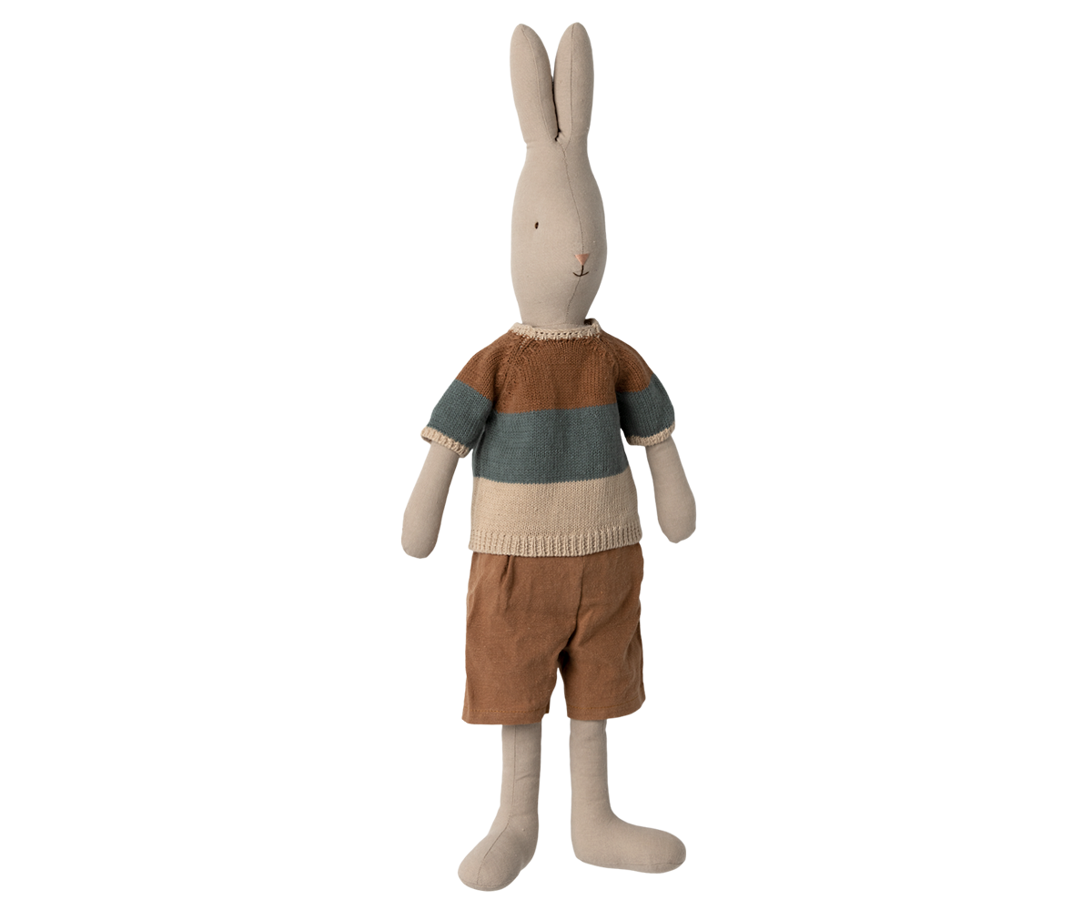 Rabbit, Size 4 - Knitted Shirt and Shorts