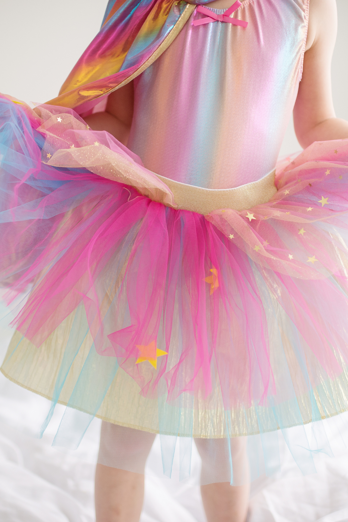 Super-duper Tutu/Cape/Mask - Pink & Gold