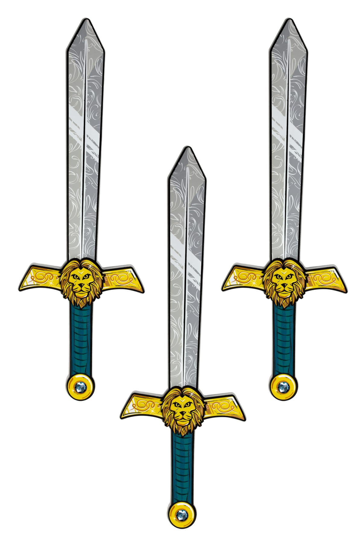 3 Piece Lionheart Warrior EVA Foam Sword Bundle