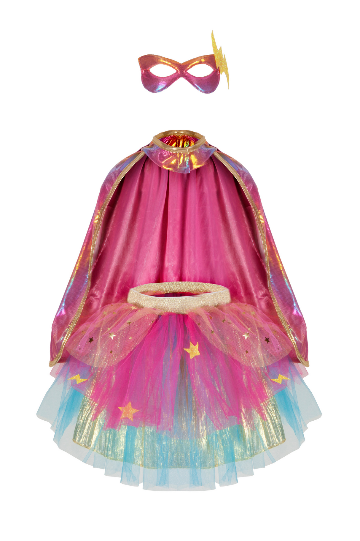 Super-duper Tutu/Cape/Mask - Pink & Gold