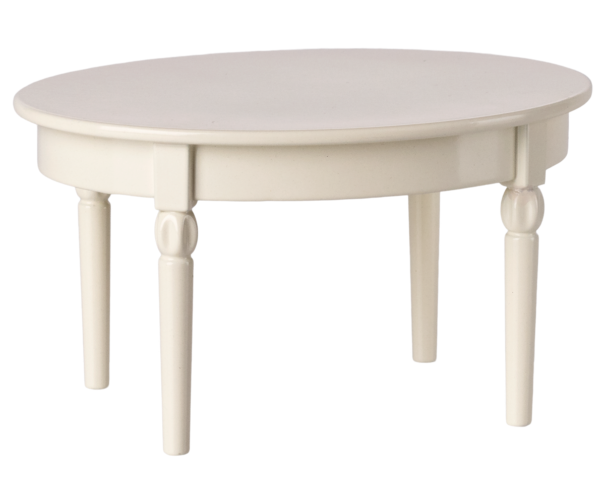 Vintage Dining Table, Mouse - Off White