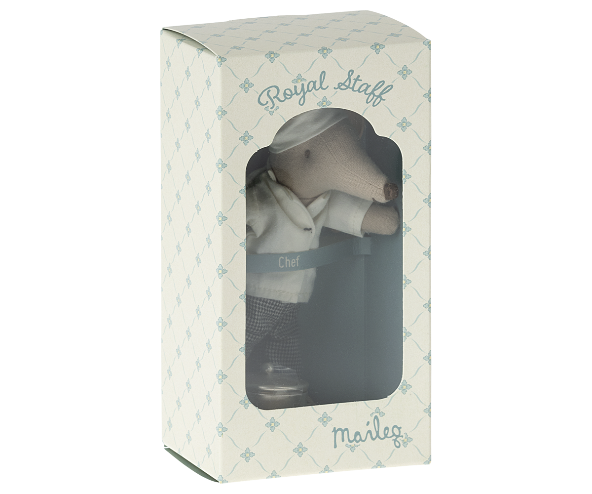 Chef Mouse With Soup Pot and Spoon