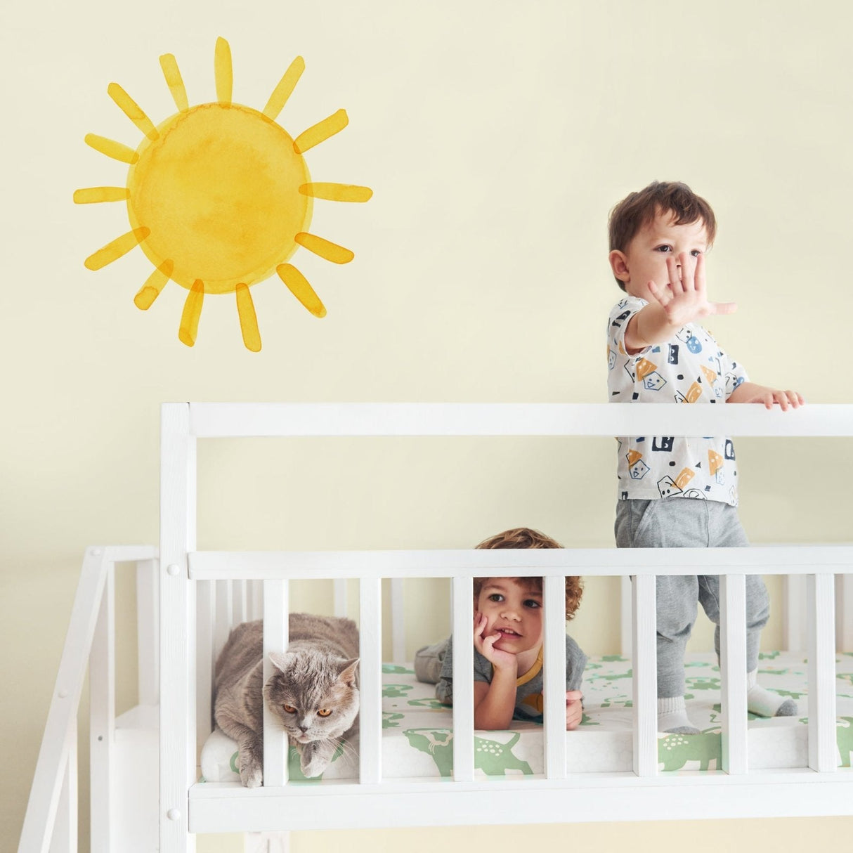 Watercolor Sun • Medium • Peel-and-Stick Wall Decals