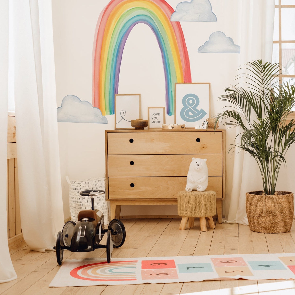 Watercolor Rainbow • Large • Peel-and-Stick Wall Decals