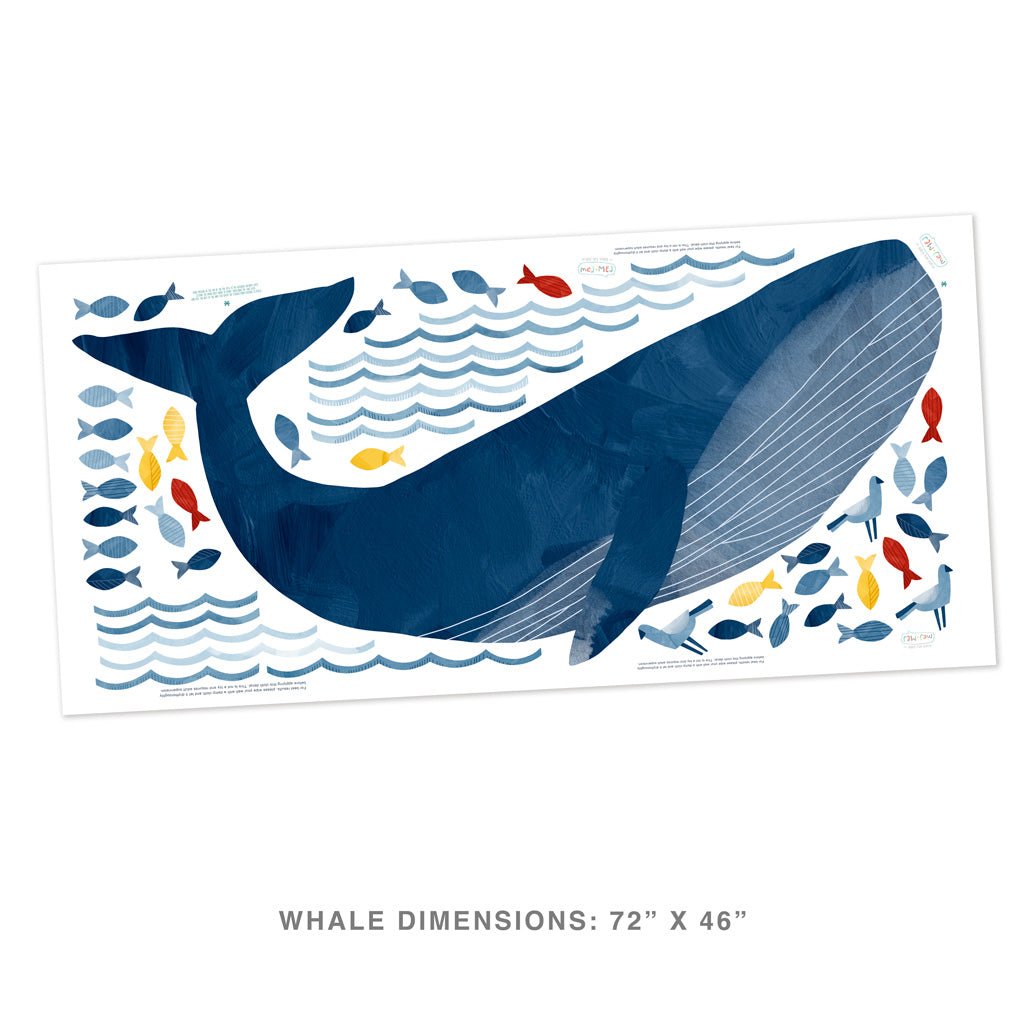 Warrick The Whale • Giant • Peel-and-Stick Wall Decals
