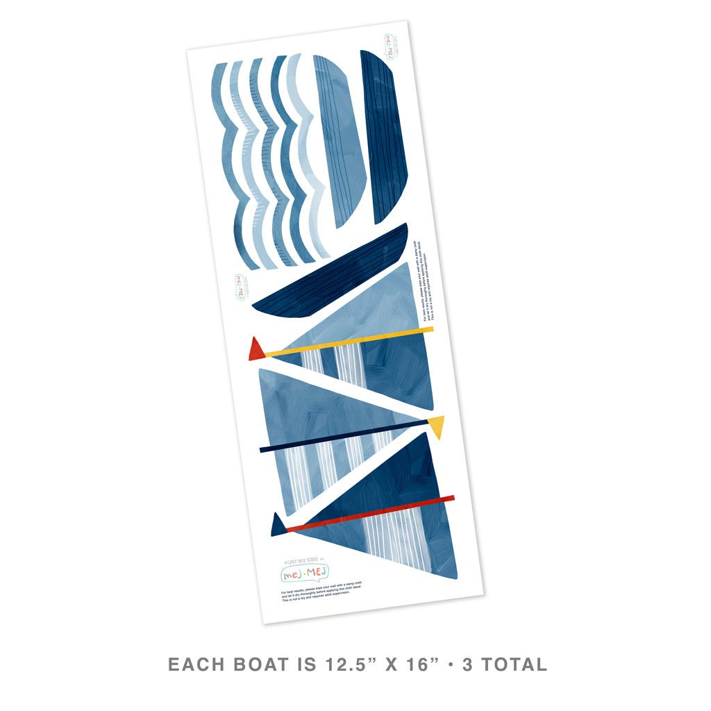 Three Boats • Peel-and-Stick Wall Decals