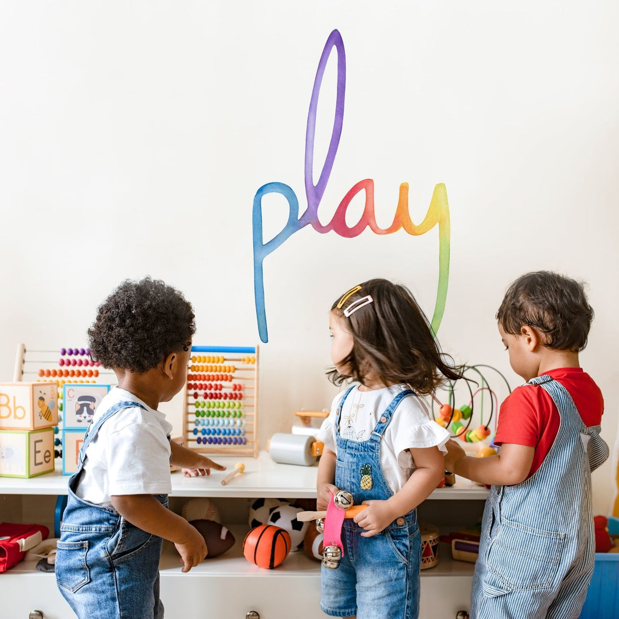 Watercolor Words • Play • Peel-and-Stick Wall Decals