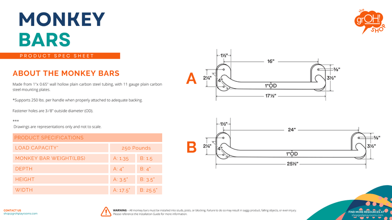 Monkey Bar Specs
