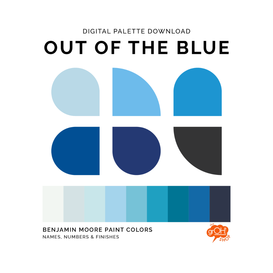 Paint Color Palette: Out of the Blue