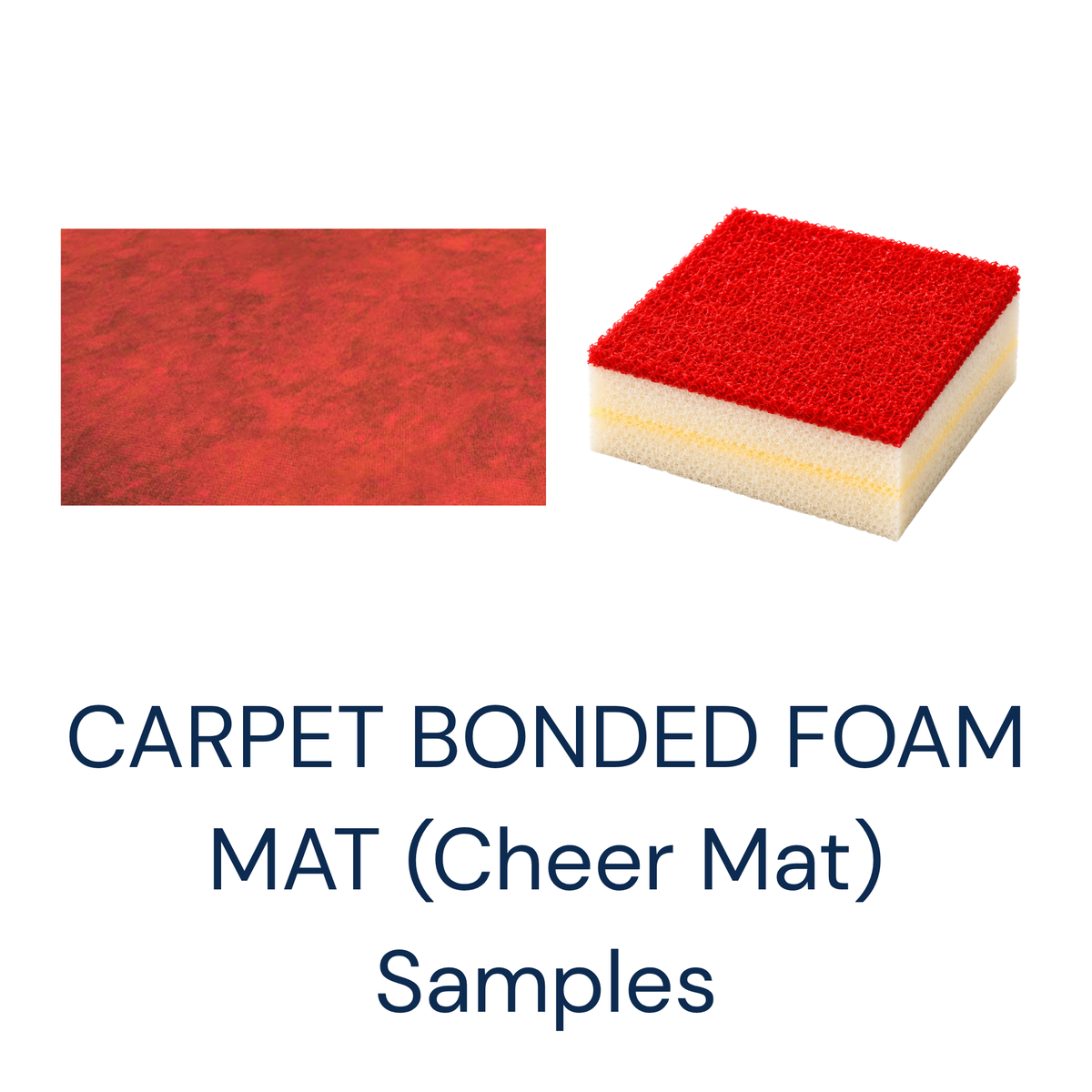 Carpet Bonded Foam Mat (Cheer Mat) Samples