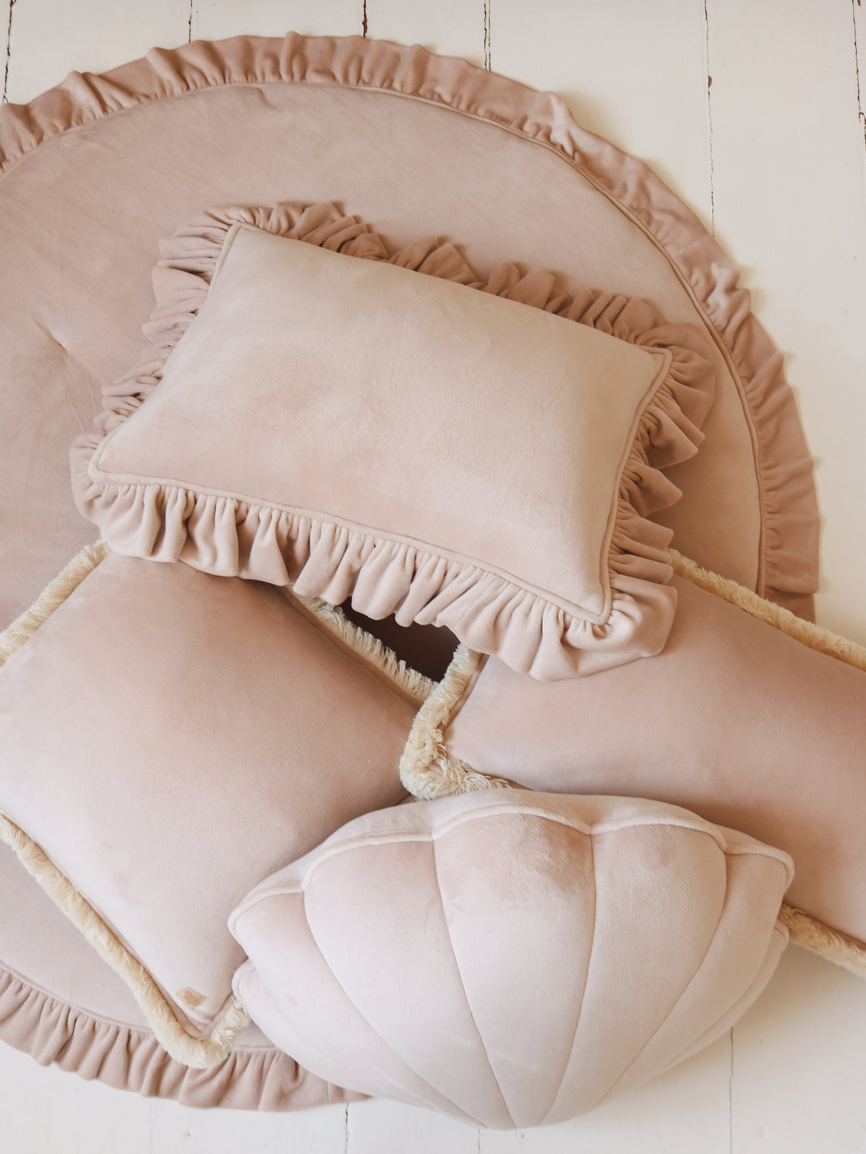 Soft Velvet “Latte” Shell Pillow