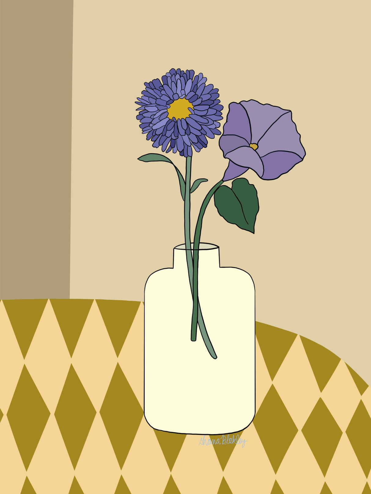 September | Aster + Morning Glory