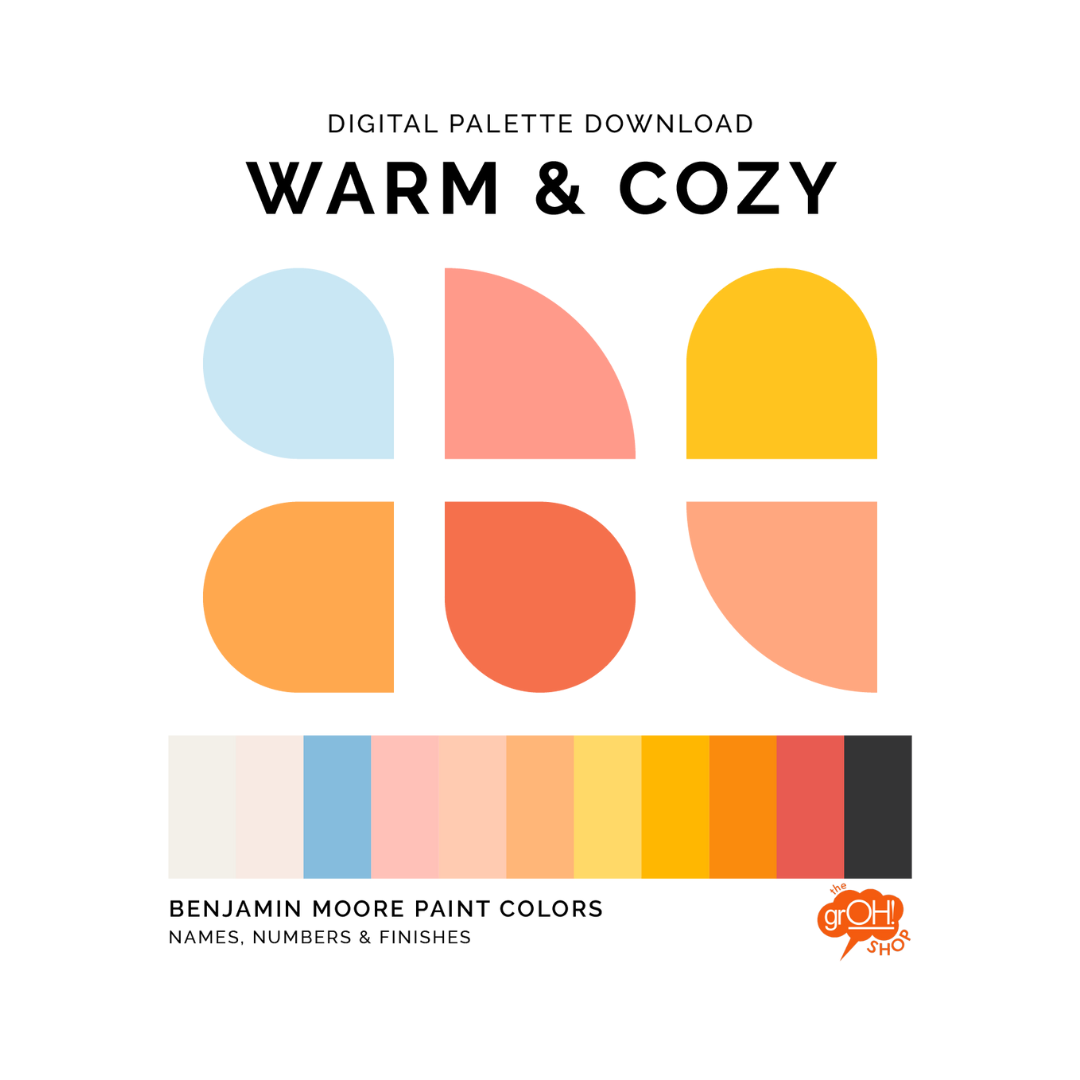 Paint Color Palette: Warm and Cozy