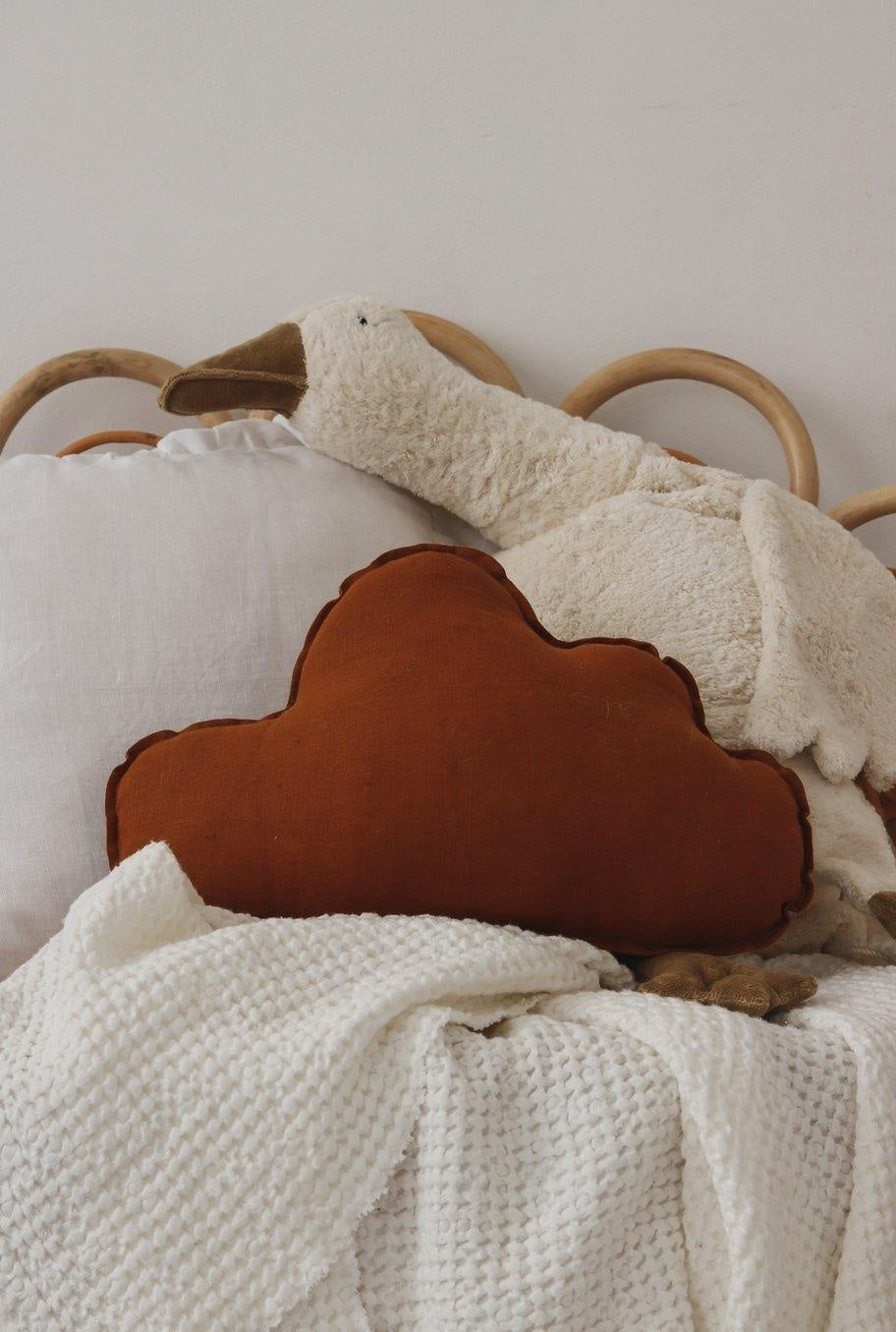 Linen “Caramel” Cloud Pillow