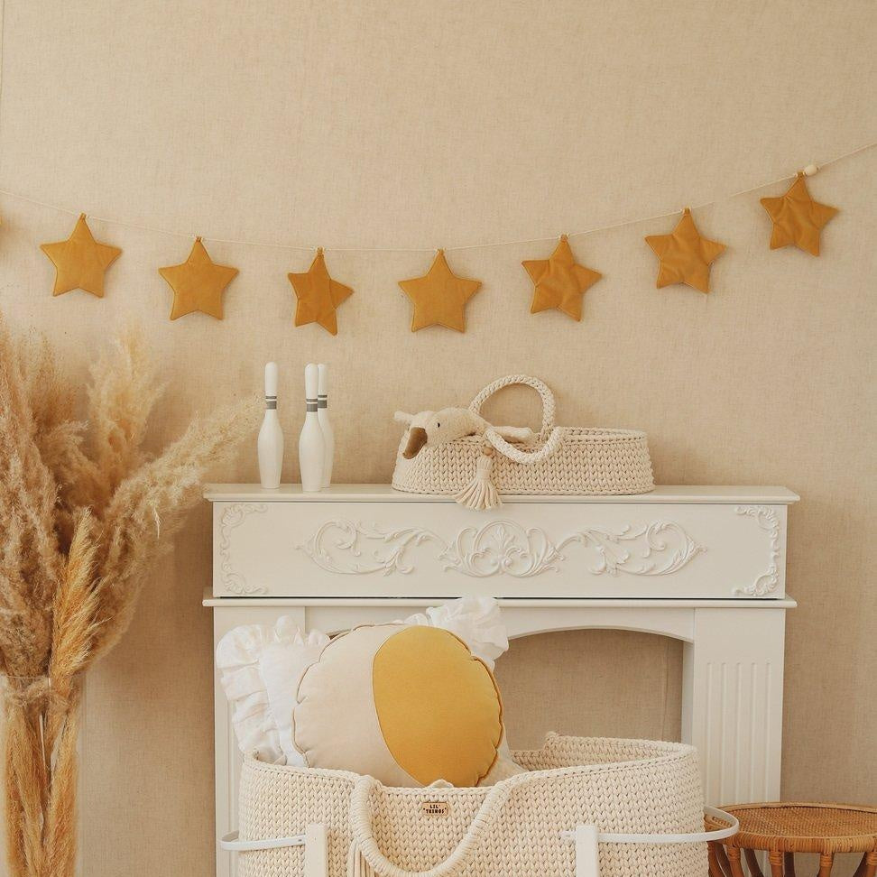 Velvet “Honey Dust” Garland with Stars