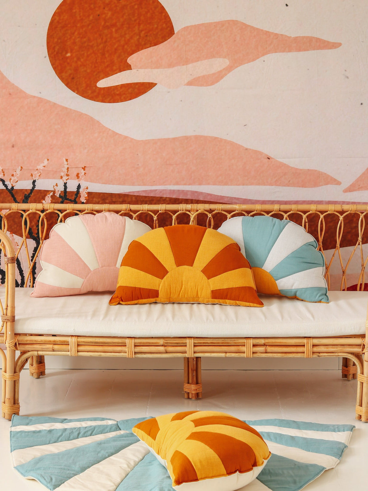 “Caramel by the Sea” Sun Pillow