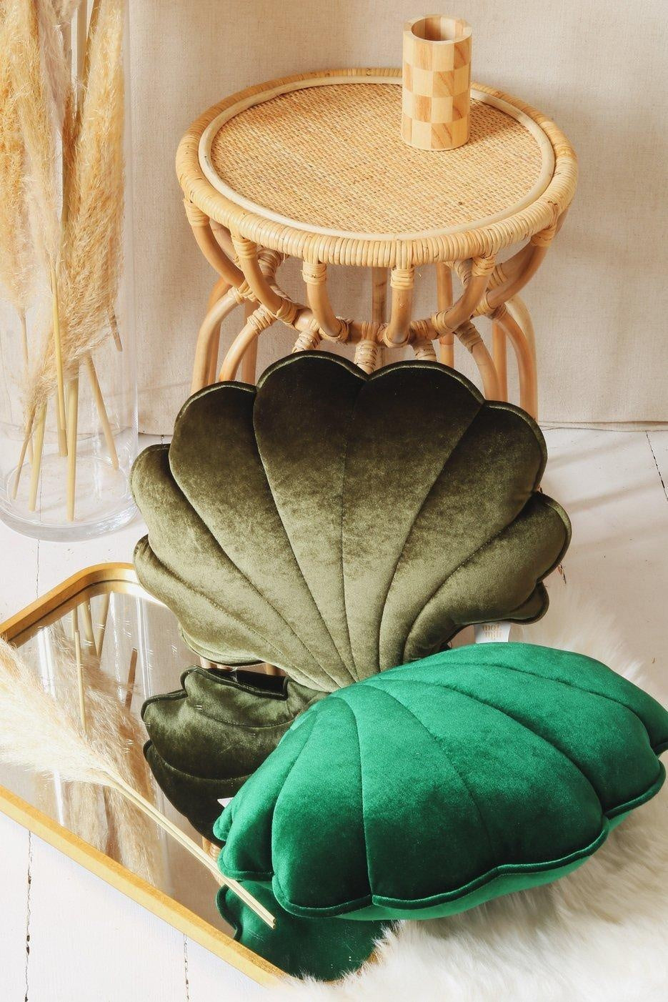 Velvet “Khaki Pearl” Shell Pillow