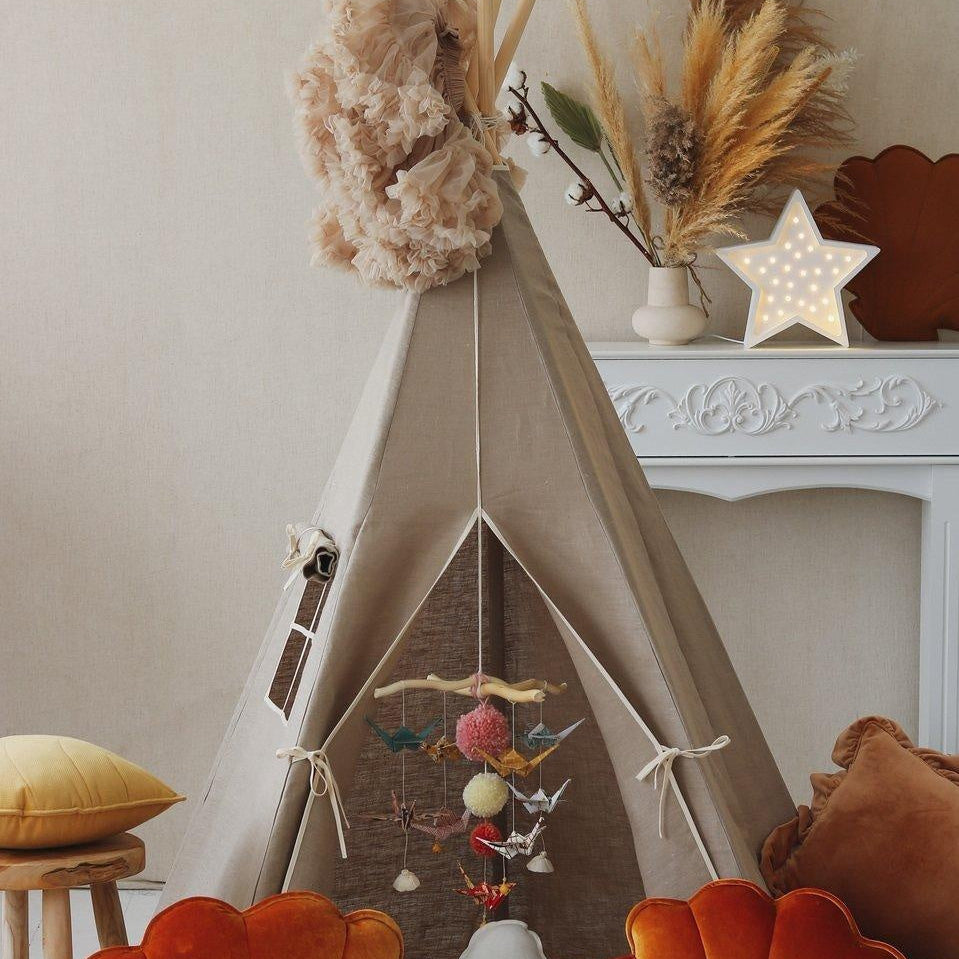 “Natural Linen” Teepee Tent