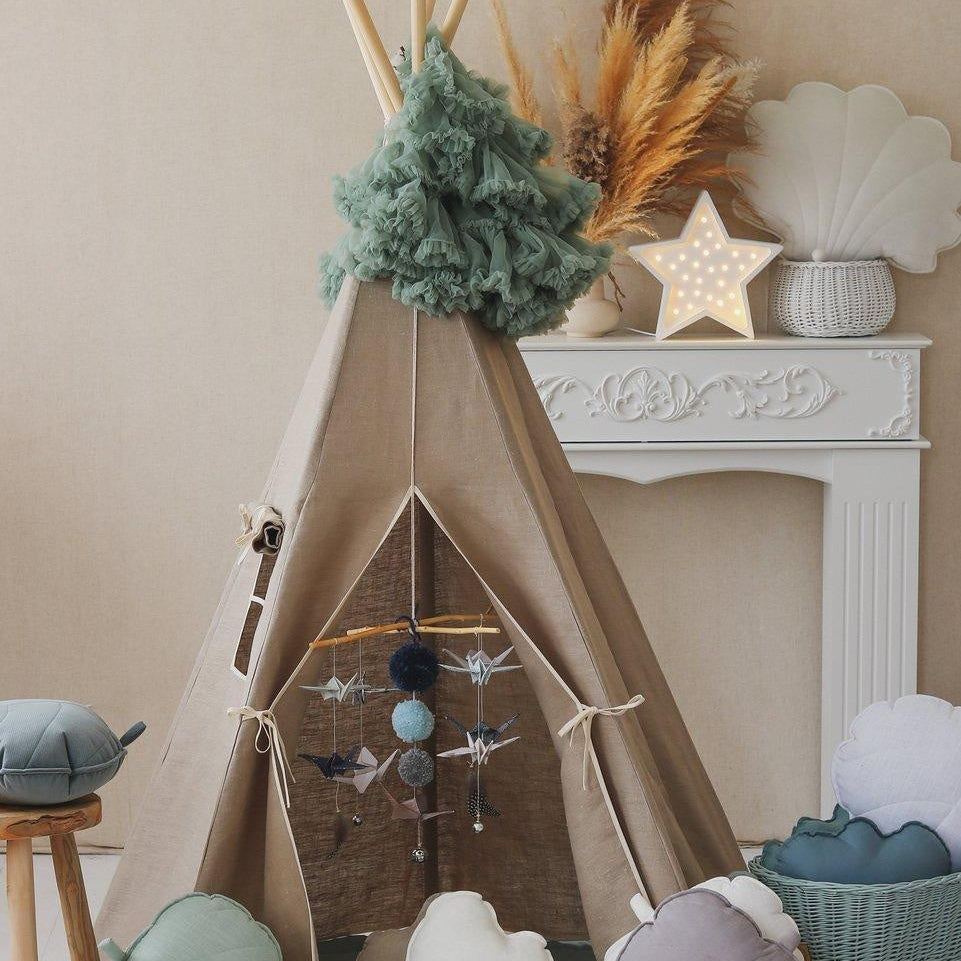 “Natural Linen” Teepee Tent