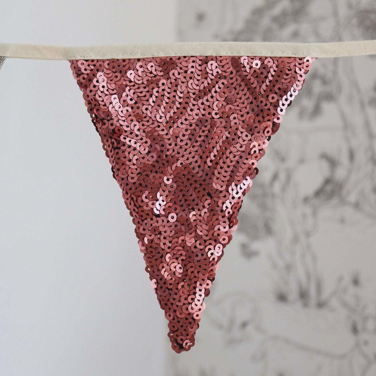 “Pink and Grey” Sequin Garland
