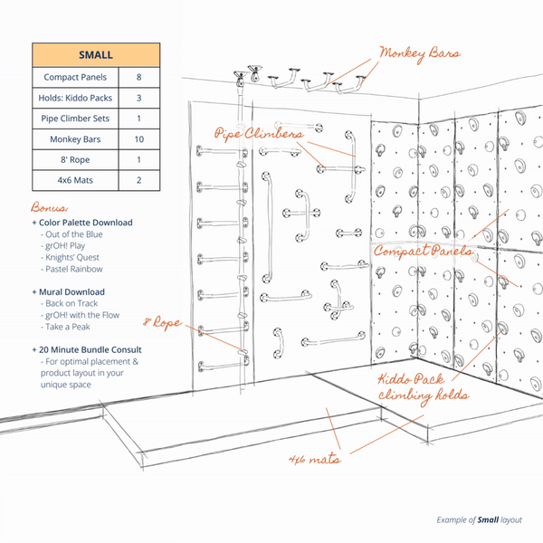 Small Active Playroom Bundle size