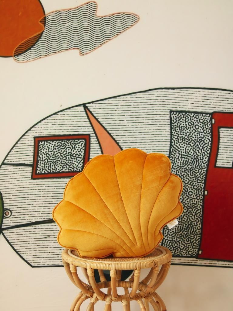Soft Velvet "Mustard" Shell Pillow