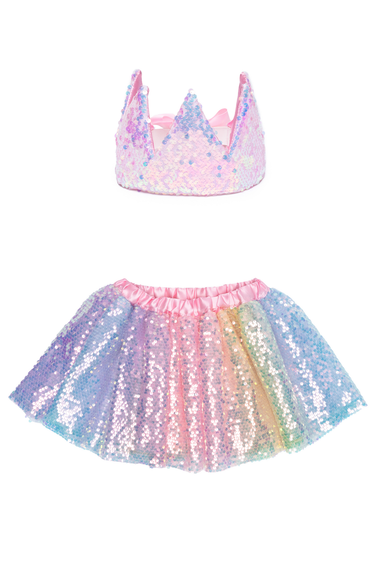 Ombre Sequins Tutu & Crown Bundle