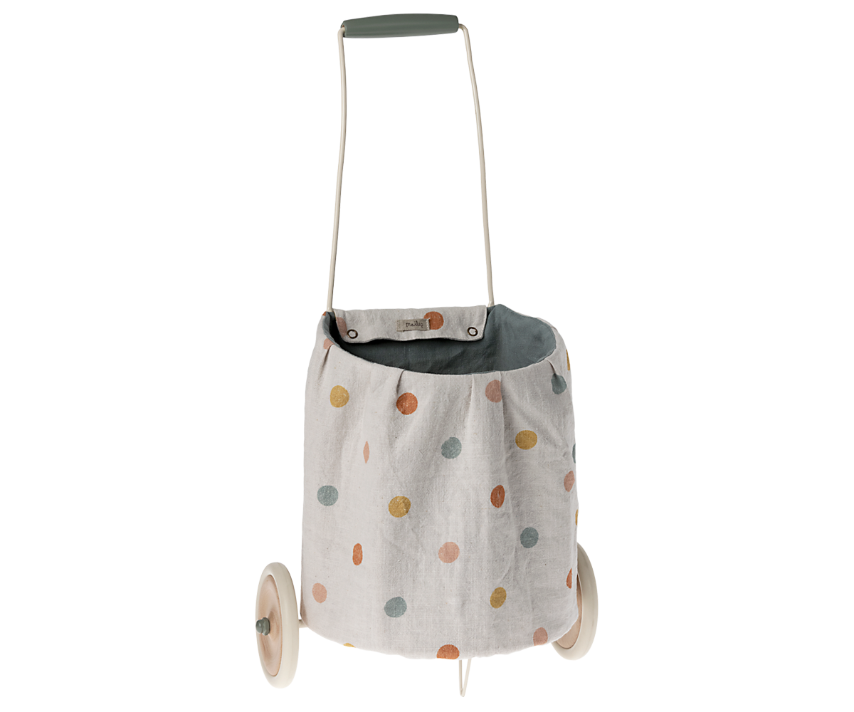 Trolley, Multi Dots - Blue