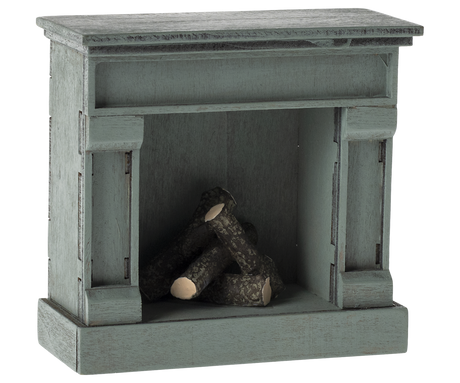 Fireplace, Mouse - Blue