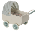 Pram with Baby Mouse - Mint