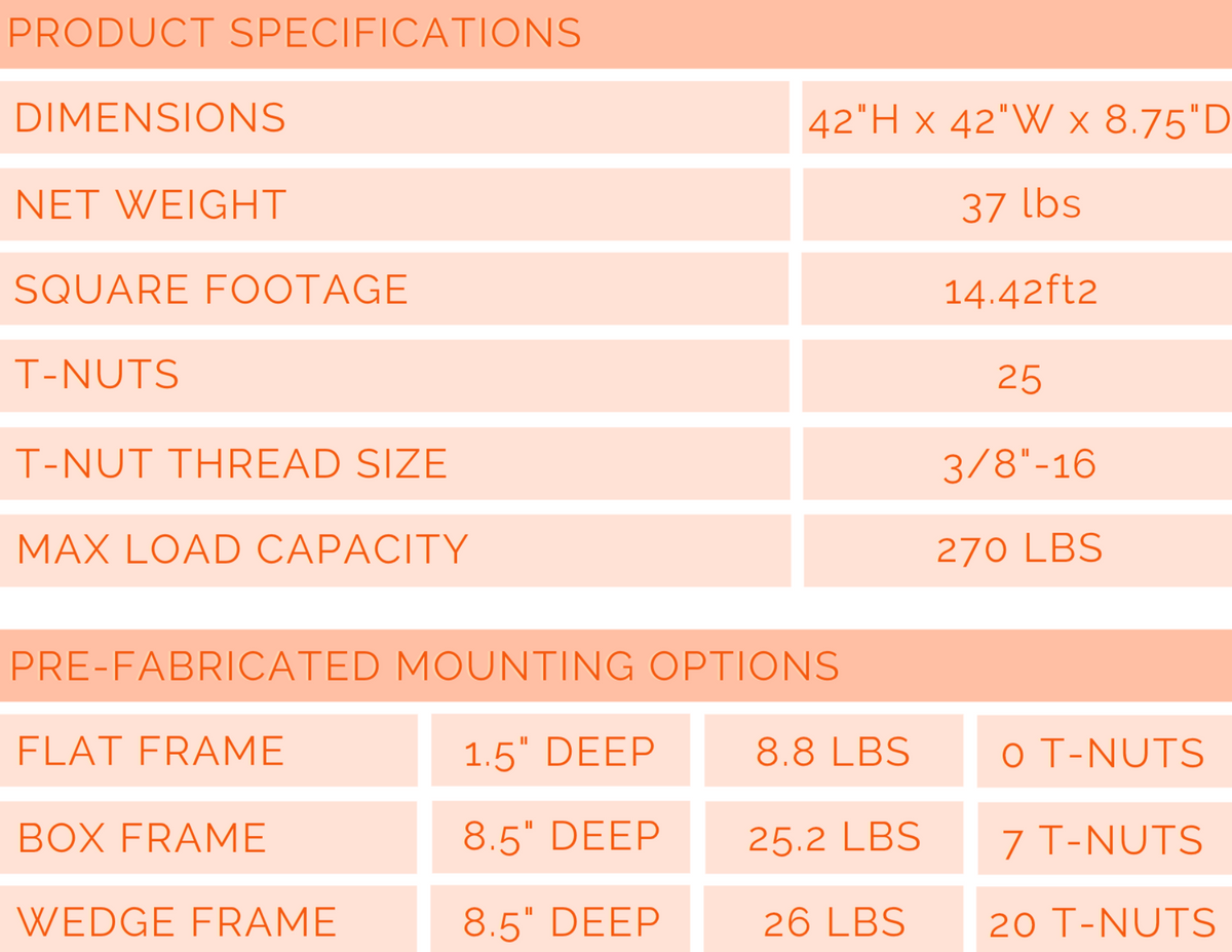 Product Specifications footer image
