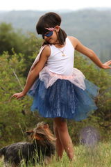 Super-duper Tutu/Cape/Mask, Pink & Navy