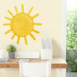 Watercolor Sun • Large • Peel-and-Stick Wall Decals