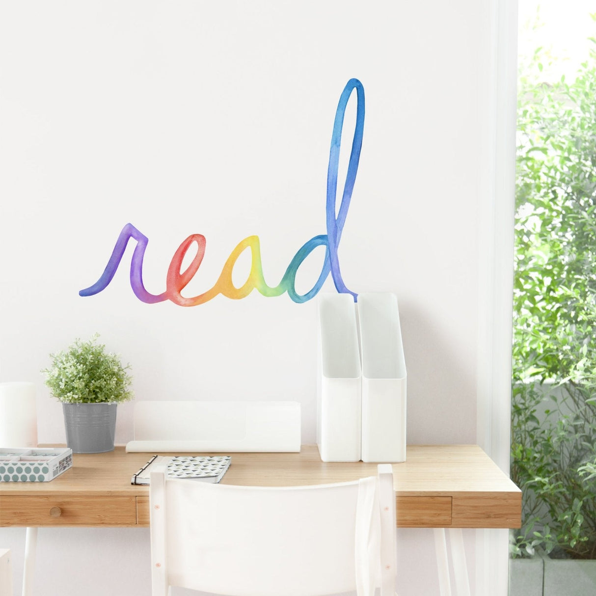Watercolor Words • Read • Peel-and-Stick Wall Decals