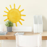 Watercolor Sun • Medium • Peel-and-Stick Wall Decals