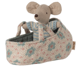 Baby Mouse in Carry Cot - Blue