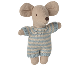 Baby Mouse in Carry Cot - Blue