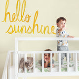 Watercolor Words • Hello Sunshine • Peel-and-Stick Wall Decals