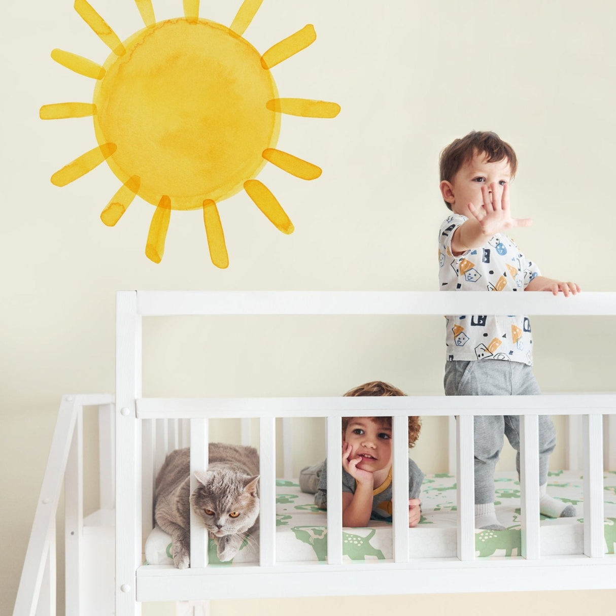 Watercolor Sun • Large • Peel-and-Stick Wall Decals