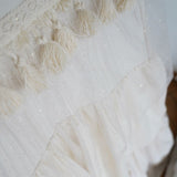 “Boho” Teepee Tent with Frills and Embroidery