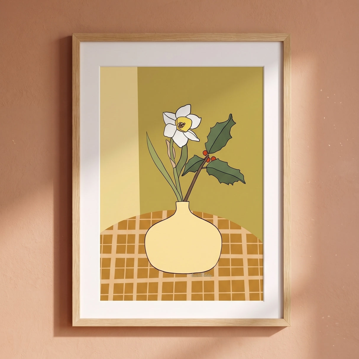December | Narcissus + Holly
