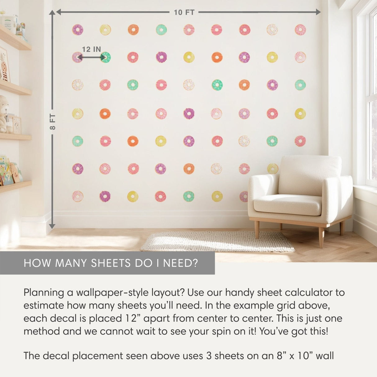 Donuts • Peel-and-Stick Wall Decals