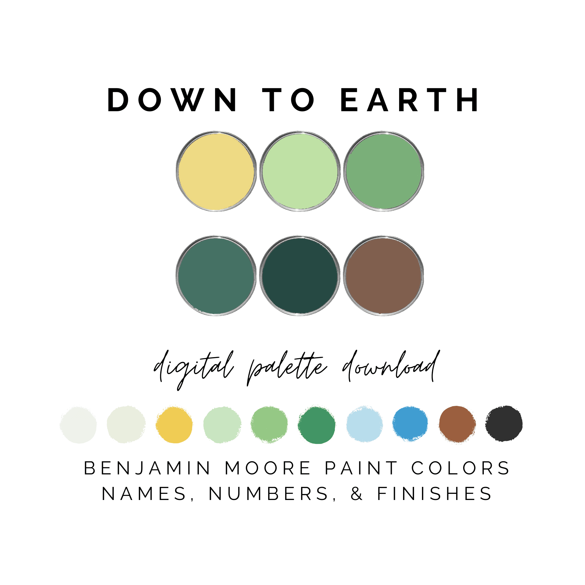 Paint Color Palette: Down to Earth