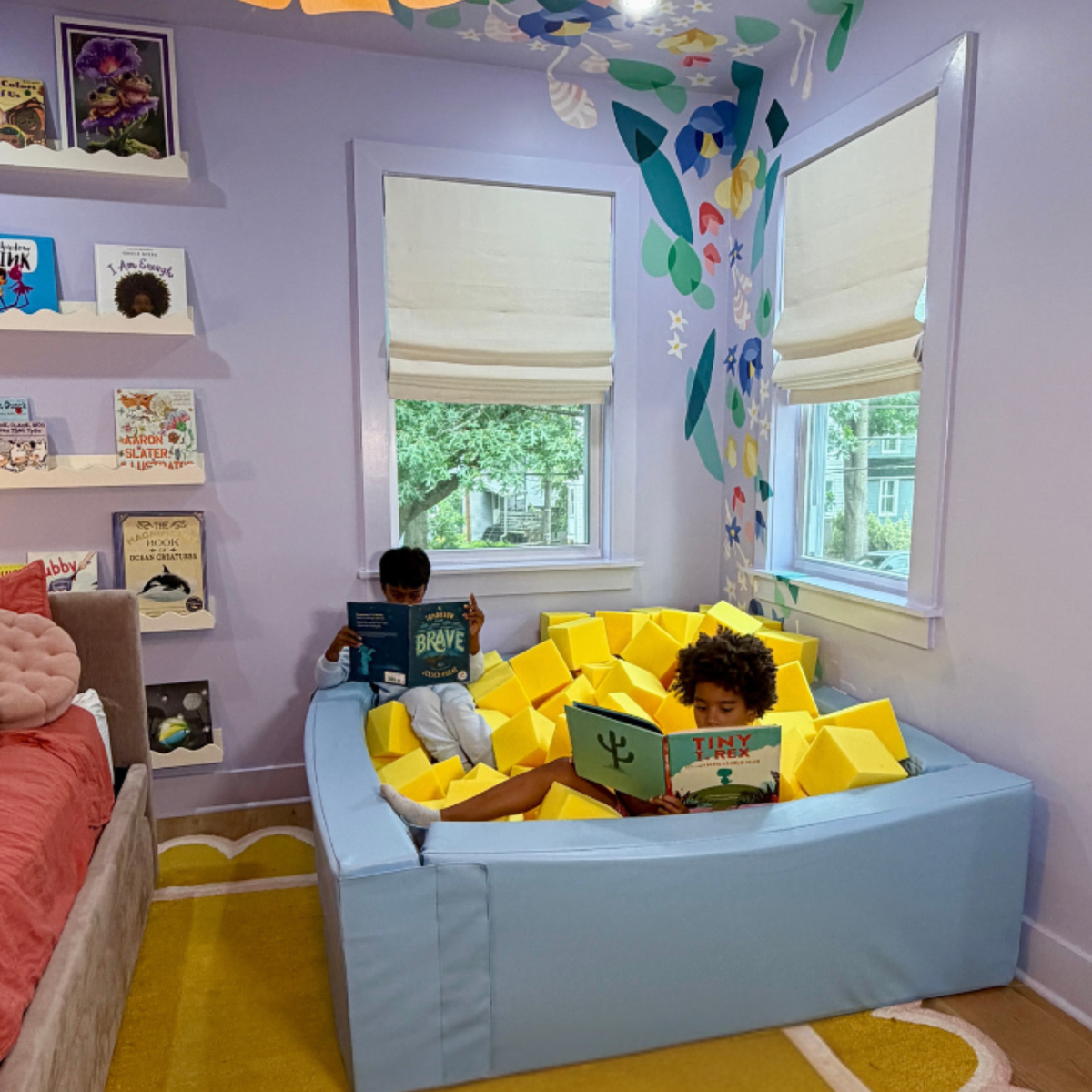 Everyday Foam Pit in the corner of a bedroom