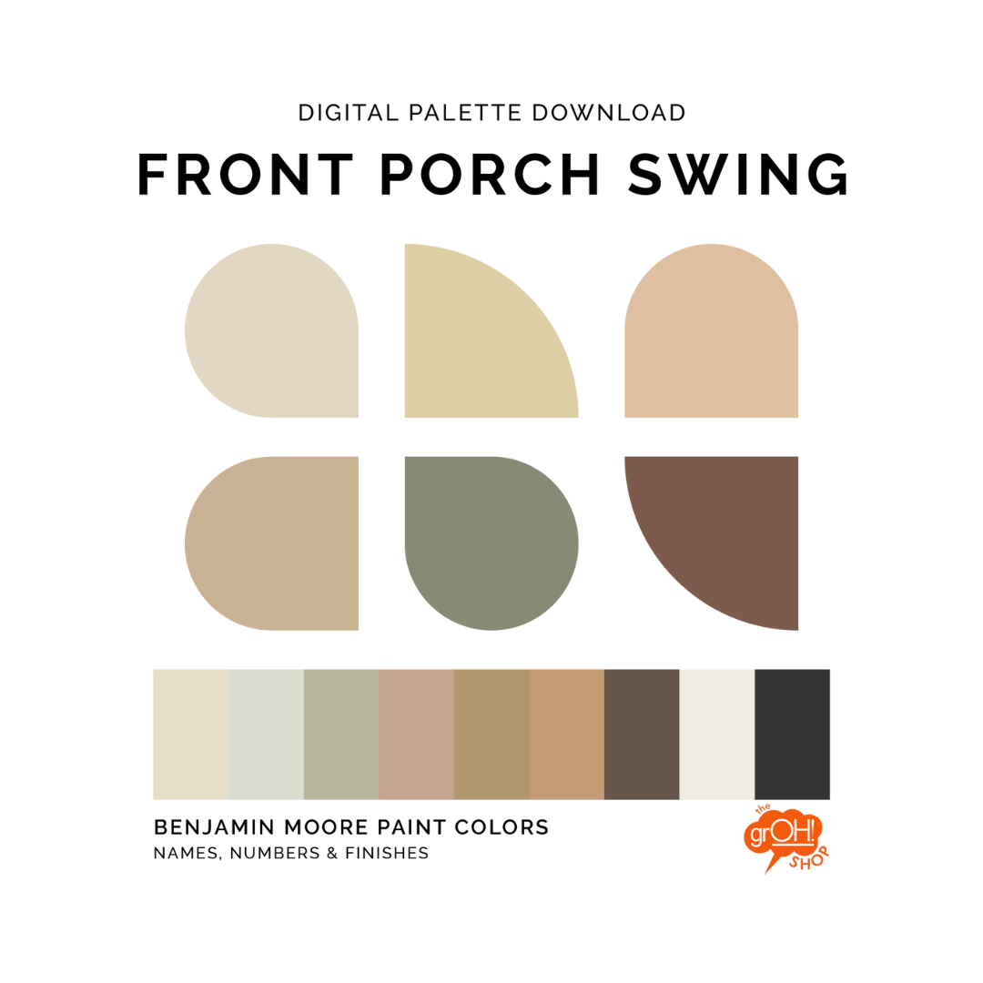 Paint Color Palette: Front Porch Swing