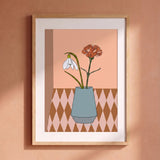 January | Snowdrop + Carnation