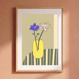 July | Larkspur + Water Lily