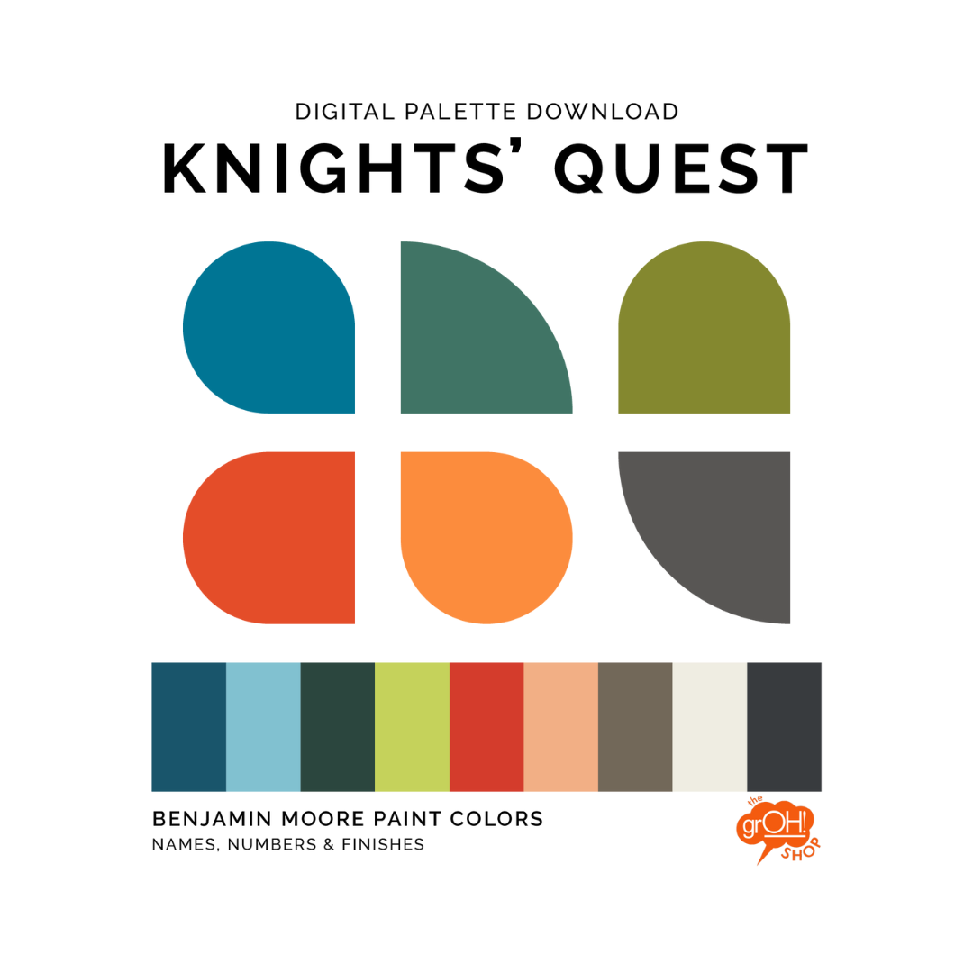 Paint Color Palette: Knights' Quest